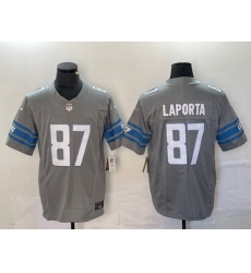 Men Detroit Lions 87 Sam LaPorta Grey 2023 F U S E Vapor Untouchable Limited Stitched Jersey Men Detroit Lions 87 Sam LaPorta Grey 2023 F U S E Vapor Untouchable Limited Stitched Jersey