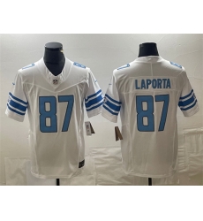 Men Detroit Lions 87 Sam LaPorta White 2023 F U S E Vapor Untouchable Limited Stitched Jersey Men Detroit Lions 87 Sam LaPorta White 2023 F U S E Vapor Untouchable Limited Stitched Jersey