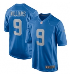 Men Detroit Lions 9 Jameson Williams 2022 Blue Stitched Game Jerseys Men Detroit Lions 9 Jameson Williams 2022 Blue Stitched Game Jerseys