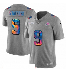 Men Detroit Lions 9 Matthew Stafford Men Nike Multi Color 2020 NFL Crucial Catch NFL Jersey Greyheather Men Detroit Lions 9 Matthew Stafford Men Nike Multi Color 2020 NFL Crucial Catch NFL Jersey Greyheather