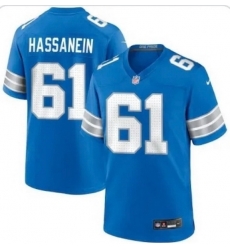 Men Detroit Lions Ahmed Hassanein #61 Blue F U S E Vapor Limited Stitched Jersey