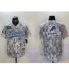 Men Detroit Lions Team Big Logo 2024 Arctic Camo Salute To Service Stitched Baseball Jersey 1 Men Detroit Lions Team Big Logo 2024 Arctic Camo Salute To Service Stitched Baseball Jersey 1
