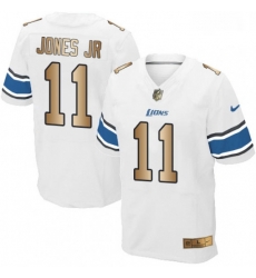 Men Nike Detroit Lions 11 Marvin Jones Jr Elite WhiteGold NFL Jersey Men Nike Detroit Lions 11 Marvin Jones Jr Elite WhiteGold NFL Jersey