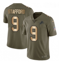 Men Nike Detroit Lions 9 Matthew Stafford Limited OliveGold Salute to Service NFL Jersey Men Nike Detroit Lions 9 Matthew Stafford Limited OliveGold Salute to Service NFL Jersey