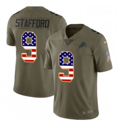 Men Nike Detroit Lions 9 Matthew Stafford Limited OliveUSA Flag Salute to Service NFL Jersey Men Nike Detroit Lions 9 Matthew Stafford Limited OliveUSA Flag Salute to Service NFL Jersey