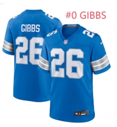 Men Nike ahmyr Gibbs #0 Blue Detroit Lions Team F U S E Stitched Jersey Men Nike ahmyr Gibbs #0 Blue Detroit Lions Team F U S E Stitched Jersey