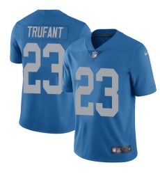 Nike Detroit Lions 23 Desmond Trufant Blue Throwback Men Stitched NFL Vapor Untouchable Limited Jersey Nike Detroit Lions 23 Desmond Trufant Blue Throwback Men Stitched NFL Vapor Untouchable Limited Jersey
