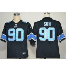 Nike Detroit Lions 90 Ndamukong Suh Black Game NFL Jersey Nike Detroit Lions 90 Ndamukong Suh Black Game NFL Jersey
