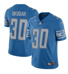 Nike Lions 30 Jeff Okudah Blue Team Color Men Stitched NFL Vapor Untouchable Limited Jersey Nike Lions 30 Jeff Okudah Blue Team Color Men Stitched NFL Vapor Untouchable Limited Jersey