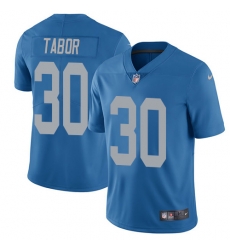 Nike Lions #30 Teez Tabor Blue Throwback Mens Stitched NFL Vapor Untouchable Limited Jersey Nike Lions #30 Teez Tabor Blue Throwback Mens Stitched NFL Vapor Untouchable Limited Jersey