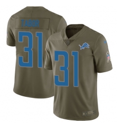 Nike Lions #31 Teez Tabor Olive Mens Stitched NFL Limited 2017 Salute to Service Jersey Nike Lions #31 Teez Tabor Olive Mens Stitched NFL Limited 2017 Salute to Service Jersey