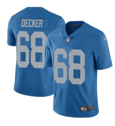 Nike Lions #68 Taylor Decker Blue Throwback Mens Stitched NFL Vapor Untouchable Limited Jersey Nike Lions #68 Taylor Decker Blue Throwback Mens Stitched NFL Vapor Untouchable Limited Jersey