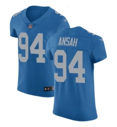 Nike Lions #94 Ziggy Ansah Blue Throwback Mens Stitched NFL Vapor Untouchable Elite Jersey Nike Lions #94 Ziggy Ansah Blue Throwback Mens Stitched NFL Vapor Untouchable Elite Jersey