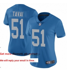Lions 51 Jahlani Tavai Blue Throwback Women Stitched Football Vapor Untouchable Limited Jersey Lions 51 Jahlani Tavai Blue Throwback Women Stitched Football Vapor Untouchable Limited Jersey