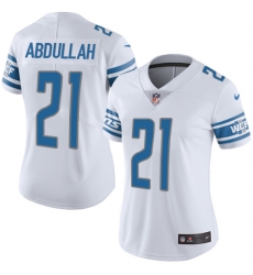 Nike Lions #21 Ameer Abdullah White Womens Stitched NFL Limited Jersey Nike Lions #21 Ameer Abdullah White Womens Stitched NFL Limited Jersey