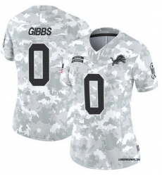 Women Detroit Lions 0 Jahmyr Gibbs Salute To Service Vapor Limited Stitched Jersey Women Detroit Lions 0 Jahmyr Gibbs Salute To Service Vapor Limited Stitched Jersey
