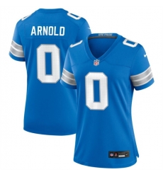 Women Detroit Lions 0 Terrion Arnold Blue 2024 Stitched Jersey Women Detroit Lions 0 Terrion Arnold Blue 2024 Stitched Jersey
