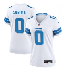Women Detroit Lions 0 Terrion Arnold White 2024 Stitched Jersey Women Detroit Lions 0 Terrion Arnold White 2024 Stitched Jersey