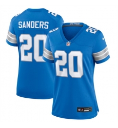 Women Detroit Lions 20 Barry Sanders Blue Stitched Jersey Women Detroit Lions 20 Barry Sanders Blue Stitched Jersey
