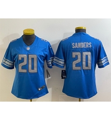 Women Detroit Lions 20 Barry Sanders Blue Vapor Limited Stitched Football Jersey Women Detroit Lions 20 Barry Sanders Blue Vapor Limited Stitched Football Jersey