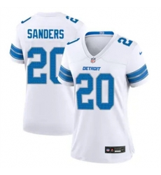 Women Detroit Lions 20 Barry Sanders White 2nd Alternate Stitched Jersey Women Detroit Lions 20 Barry Sanders White 2nd Alternate Stitched Jersey