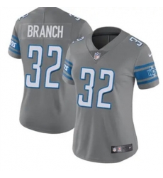 Women Detroit Lions 32 Brian Branch Gray 2023 F U S E Vapor Untouchable Limited Stitched Jersey Women Detroit Lions 32 Brian Branch Gray 2023 F U S E Vapor Untouchable Limited Stitched Jersey