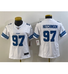 Women Detroit Lions 97 Aidan Hutchinson White 2024 F U S E Vapor Limited Stitched Jersey Women Detroit Lions 97 Aidan Hutchinson White 2024 F U S E Vapor Limited Stitched Jersey