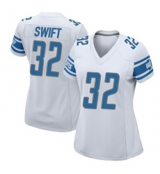 Women Detroit Lions D'Andre Swift #32 White Vapor Limited Stitched NFL Jersey Women Detroit Lions D'Andre Swift #32 White Vapor Limited Stitched NFL Jersey