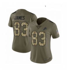 Womens Detroit Lions 83 Jesse James Limited Olive Camo Salute to Service Football Jersey Womens Detroit Lions 83 Jesse James Limited Olive Camo Salute to Service Football Jersey