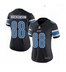Womens Detroit Lions 88 TJ Hockenson Limited Black Rush Vapor Untouchable Football Jersey Womens Detroit Lions 88 TJ Hockenson Limited Black Rush Vapor Untouchable Football Jersey