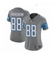 Womens Detroit Lions 88 TJ Hockenson Limited Steel Rush Vapor Untouchable Football Jersey Womens Detroit Lions 88 TJ Hockenson Limited Steel Rush Vapor Untouchable Football Jersey