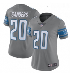 Womens Nike Detroit Lions 20 Barry Sanders Limited Steel Rush Vapor Untouchable NFL Jersey Womens Nike Detroit Lions 20 Barry Sanders Limited Steel Rush Vapor Untouchable NFL Jersey