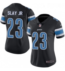 Womens Nike Detroit Lions 23 Darius Slay Jr Limited Black Rush Vapor Untouchable NFL Jersey Womens Nike Detroit Lions 23 Darius Slay Jr Limited Black Rush Vapor Untouchable NFL Jersey