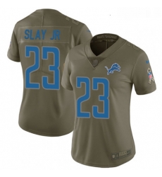 Womens Nike Detroit Lions 23 Darius Slay Jr Limited Olive 2017 Salute to Service NFL Jersey Womens Nike Detroit Lions 23 Darius Slay Jr Limited Olive 2017 Salute to Service NFL Jersey