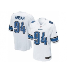 Nike NFL Detroit Lions #94 Ziggy Ansah Elite Youth White Road Jersey Nike NFL Detroit Lions #94 Ziggy Ansah Elite Youth White Road Jersey