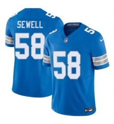 Youth Detroit Lions 58 Penei Sewell Blue 2024 F U S E Alternate Vapor Limited Stitched Jersey Youth Detroit Lions 58 Penei Sewell Blue 2024 F U S E Alternate Vapor Limited Stitched Jersey