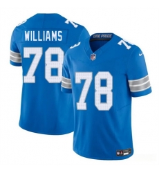 Youth Detroit Lions 78 Tyleik Williams Blue 2025 Draft F U S E Vapor Limited Stitched Jersey Youth Detroit Lions 78 Tyleik Williams Blue 2025 Draft F U S E Vapor Limited Stitched Jersey