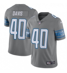 Youth Nike Detroit Lions 40 Jarrad Davis Limited Steel Rush Vapor Untouchable NFL Jersey Youth Nike Detroit Lions 40 Jarrad Davis Limited Steel Rush Vapor Untouchable NFL Jersey