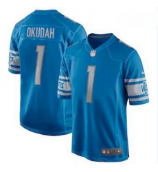Youth Nike Lions 1 Jeff Okudah Blue Vapor Limited Jersey 2020 NFL Draft Youth Nike Lions 1 Jeff Okudah Blue Vapor Limited Jersey 2020 NFL Draft