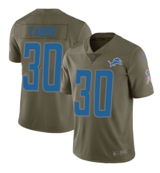 Youth Nike Lions #30 Teez Tabor Olive Stitched NFL Limited 2017 Salute to Service Jersey Youth Nike Lions #30 Teez Tabor Olive Stitched NFL Limited 2017 Salute to Service Jersey