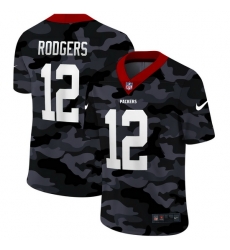 Green Bay Packers 12 Aaron Rodgers Men Nike 2020 Black CAMO Vapor Untouchable Limited Stitched NFL Jersey Green Bay Packers 12 Aaron Rodgers Men Nike 2020 Black CAMO Vapor Untouchable Limited Stitched NFL Jersey