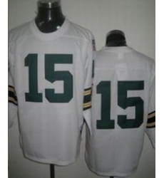 Green Bay Packers 15 Bart Starr White Jerseys Throwback Green Bay Packers 15 Bart Starr White Jerseys Throwback