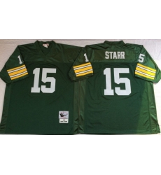 Men Green Bay Green Bay Packers 15 Bart Starr Green M&N Throwback Jersey Men Green Bay Green Bay Packers 15 Bart Starr Green M&N Throwback Jersey