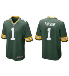 Men Green Bay Packers 1 Micah Parsons Green 2025 Stitched Game Jersey