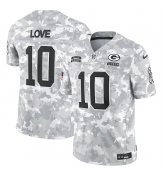 Men Green Bay Packers #10 Jordan Love 2024 Arctic Camo Salute To Service Limited Stitched Football Jersey Men Green Bay Packers #10 Jordan Love 2024 Arctic Camo Salute To Service Limited Stitched Football Jersey