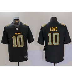 Men Green Bay Packers 10 Jordan Love Black Fashion Vapor Limited Stitched Football Jersey Men Green Bay Packers 10 Jordan Love Black Fashion Vapor Limited Stitched Football Jersey