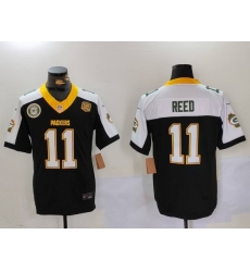 Men Green Bay Packers 11 Jayden Reed Black White 2024 F U S E Home Patch 13 Time World Champions Vapor Untouchable Limited Stitched Jersey 1 Men Green Bay Packers 11 Jayden Reed Black White 2024 F U S E Home Patch 13 Time World Champions Vapor Untouchable Limited Stitched Jersey 1