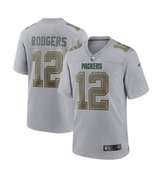 Men Green Bay Packers 12 Aaron Rodgers Gray Atmosphere Fashion Stitched Game Jersey Men Green Bay Packers 12 Aaron Rodgers Gray Atmosphere Fashion Stitched Game Jersey