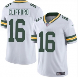 Men Green Bay Packers 16 Sean Clifford White 2025 Vapor Untouchable Limited Stitched Jersey