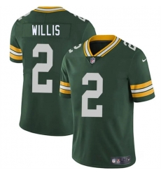 Men Green Bay Packers 2 Malik Willis Green Vapor Limited Stitched Football Jersey Men Green Bay Packers 2 Malik Willis Green Vapor Limited Stitched Football Jersey